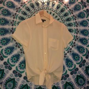J. CREW MERCANTILE CREAM TWIST TIE BLOUSE!!🤩